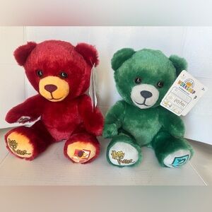 Build A Bear Harry Potter Gryffindor And Slytherin Mini Bear Pair NWT